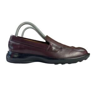 Tod's Burgundy Leather Loafers Womens Size EU‎ 38